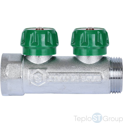 Stout SMB-6850-013402 коллектор регулирующий 1 , 2 отвода 3/4 ЕК - купить оптом с доставкой по России фото 4
