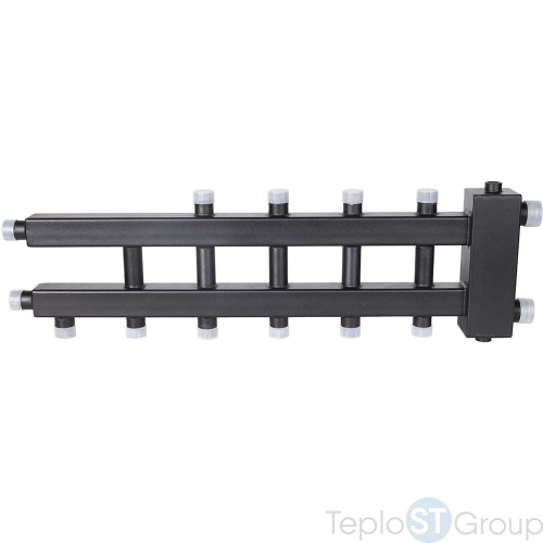 Rommer RDG-0060-024036 Rommer Коллектор (дублер компакт) с гидроразделителем на 3+2+1 контура до 60 кВт - купить оптом с доставкой по России