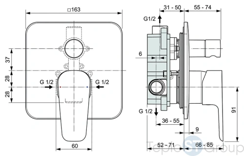 Душевой комплект Ideal Standard Esla BD002XC - купить с доставкой по России фото 7