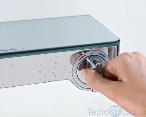 Смеситель для ванны с термостатом Hansgrohe Ecostat Select Push 13151000 хром - купить с доставкой по России фото 6