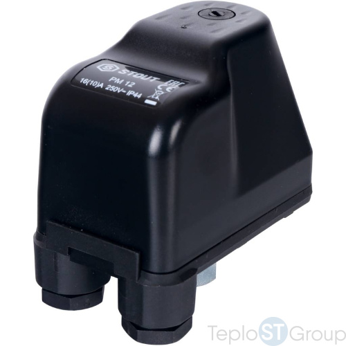Stout SCS-0001 Реле давления для водоснабжения PM12G, 3-12 бар,1/4", с накидной гайкой - купить с доставкой по России фото 5