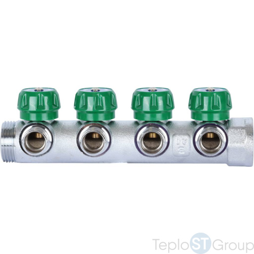 Stout SMB-6850-011204 коллектор регулирующий 1 , 4 отвода 1/2 - купить оптом с доставкой по России фото 2
