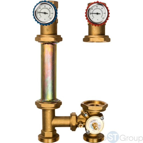 Stout SDG-0007 Насосная группа со смесителем 1 1/4" без насоса DN 32 - купить оптом с доставкой по России фото 3
