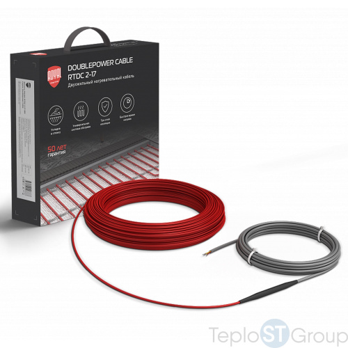 Кабель нагревательный Royal Thermo Doublepower Cable RTDC 2-17-1000 (комплект) - купить оптом с доставкой по России фото 8