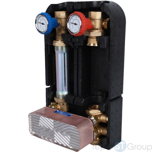 Stout SDG-0038 Насосная группа с теплообменником 28 пластин, без насоса в теплоизоляции - купить с доставкой по России фото 12