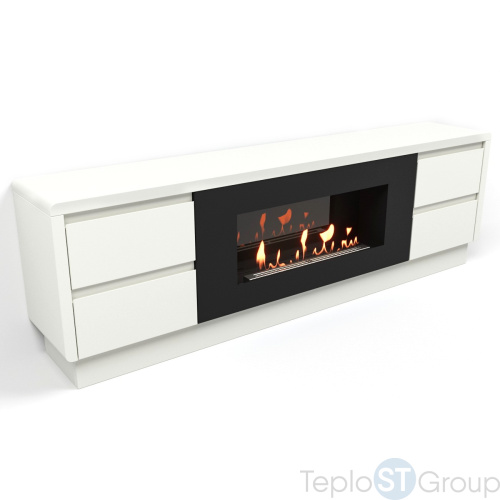 Тумба с биокамином Firelight BFP/P-1700 lux белая - купить оптом с доставкой по России