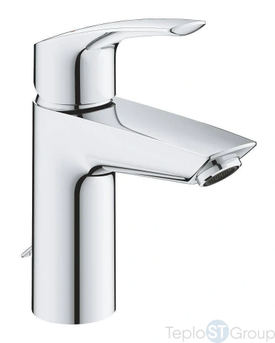 Смеситель для раковины с цепочкой Grohe Eurosmart 2021 S-size 33188003 хром (замена 33188002) - купить оптом у дилера TeploSTGroup по всей России ✅ ☎ 8 (800) 600-96-13