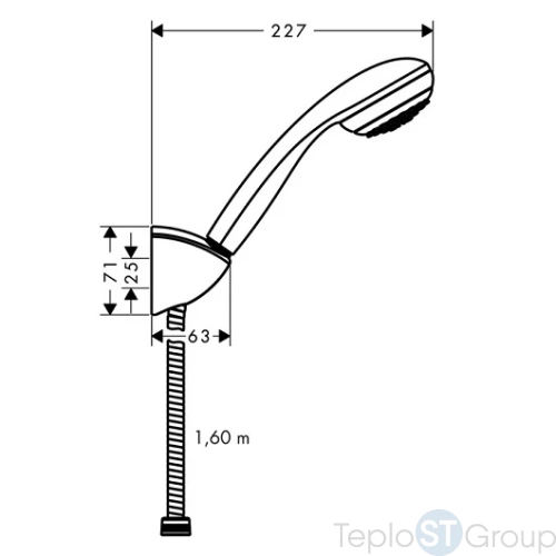 Душевой набор Hansgrohe Crometta 27577000 хром - купить с доставкой по России фото 2