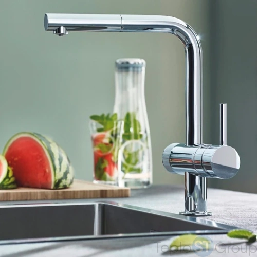 Смеситель для кухни Grohe Blue Pure Minta 31721000 с функцией очистки воды, хром - купить с доставкой по России фото 7