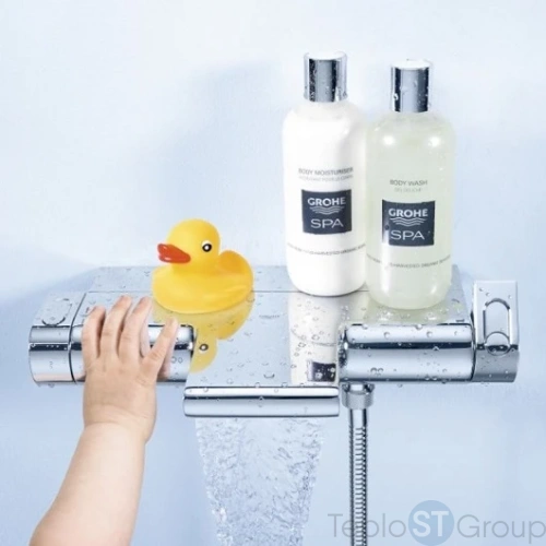 Смеситель для ванны с термостатом Grohe Grohtherm 2000 NEW 34464001 - купить с доставкой по России фото 7