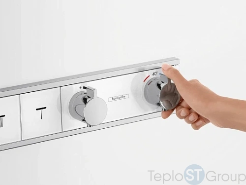 Термостат для ванны Hansgrohe RainSelect 15357000 (внешняя часть) - купить оптом у дилера TeploSTGroup по всей России ✅ ☎ 8 (800) 600-96-13 фото 9