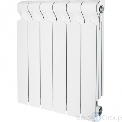 Радиатор алюминиевый боковое подключение 5 секций (белый RAL 9016)STOUT VEGA 500