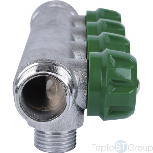 Stout SMB-6850-341204 коллектор регулирующий 3/4 , 4 отвода 1/2 - купить оптом с доставкой по России фото 3