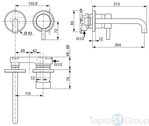 Смеситель для раковины Ideal Standard Ceraline A6938AA - купить с доставкой по России фото 3