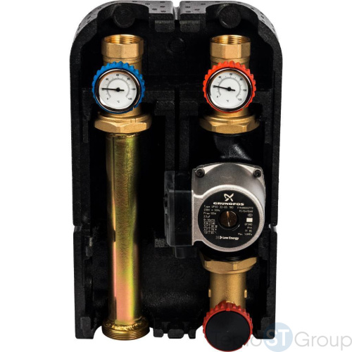 Stout SDG-0001 Насосная группа с прямым контуром 1 1/4" с насосом Grundfos UPSO 32-65 в теплоизоляции DN 32 - купить оптом с доставкой по России