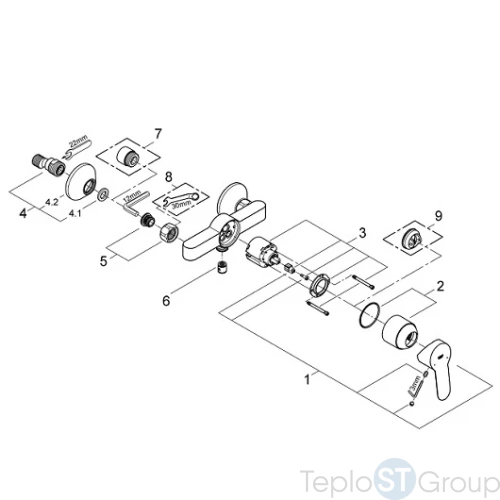 Смеситель для душа Grohe BauEdge 23333000 - купить с доставкой по России фото 2