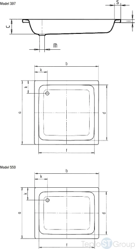 Душевой поддон Kaldewei Sanidusch 90x90 331100010001 - купить с доставкой по России фото 3