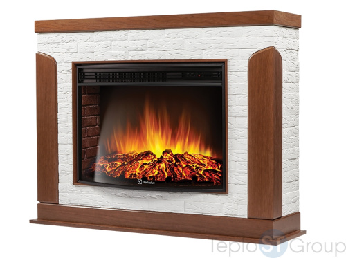 Портал Firelight Prestigio 30 камень белый, шпон дуб - купить оптом с доставкой по России фото 2