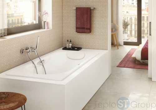 Чугунная ванна Roca Malibu 170x75 230960000 без ручек -  с антискользящим покрытием фото 3