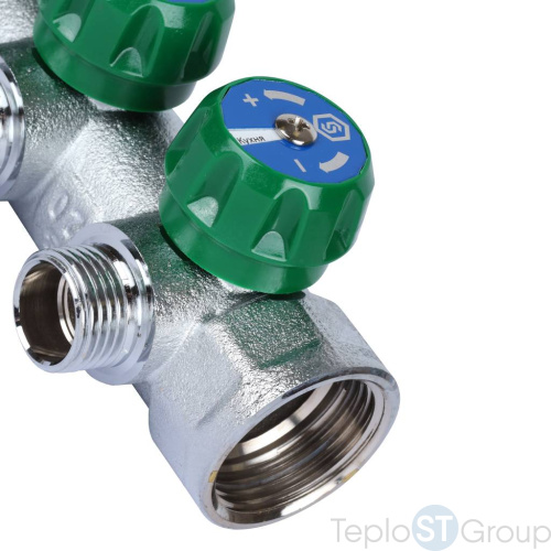 Stout SMB-6850-011204 коллектор регулирующий 1 , 4 отвода 1/2 - купить оптом с доставкой по России фото 6
