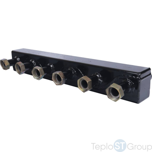 Stout SDG-0016 Стальной распределительный коллектор 3 отопительных контура. В теплоизоляции DN 20 - купить оптом с доставкой по России фото 3