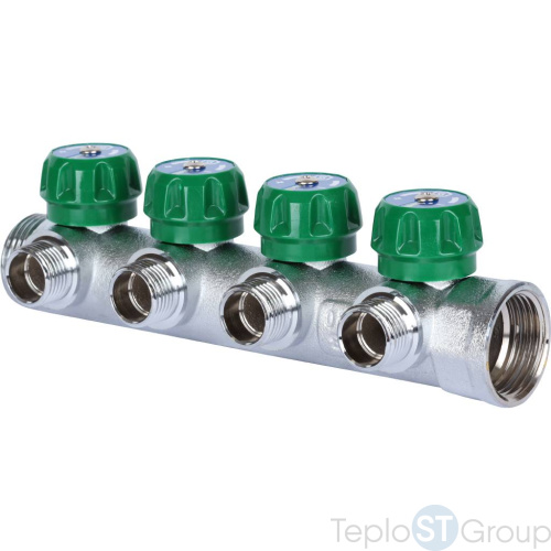 Stout SMB-6850-011204 коллектор регулирующий 1 , 4 отвода 1/2 - купить оптом с доставкой по России