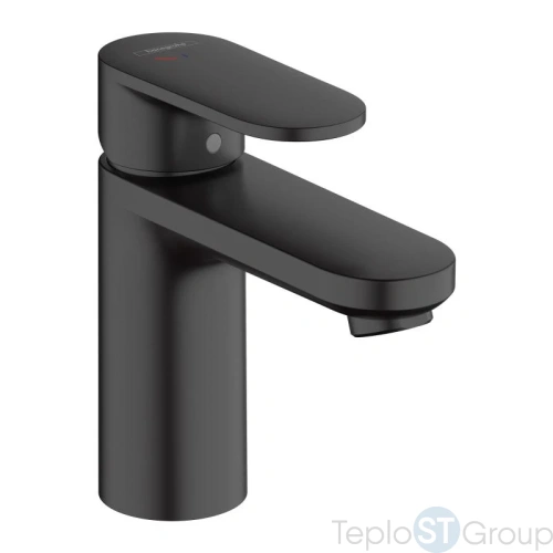 Смеситель для раковины без сливного набора Hansgrohe Vernis Blend 100 71580670 черный - купить с доставкой по России