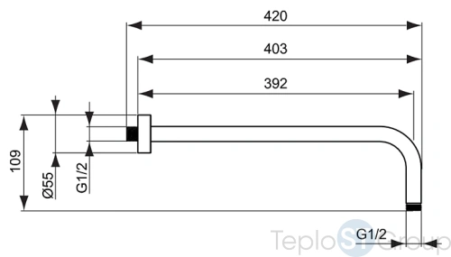 Комплект душевой Ideal Standard Alpha BD003AA - купить с доставкой по России фото 4