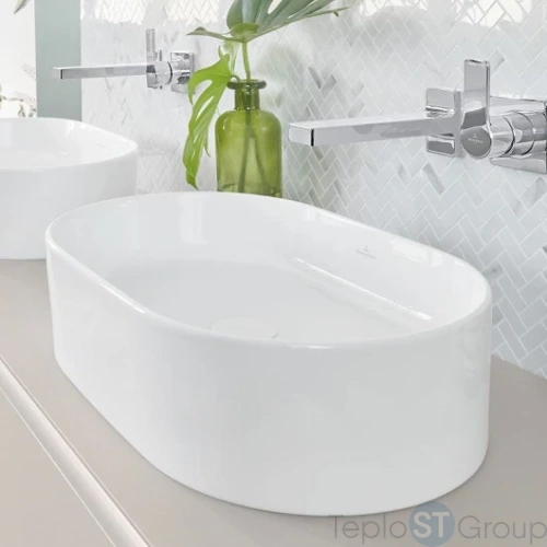 Раковина накладная Villeroy & Boch Collaro 60 4A195601 белая - купить оптом с доставкой по России фото 2