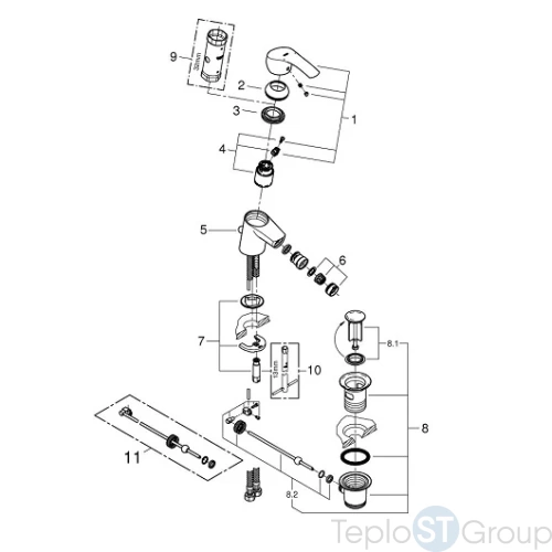 Смеситель для биде Grohe Eurosmart 32929002 - купить с доставкой по России фото 4