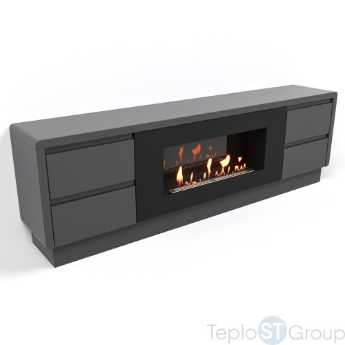 Тумба с биокамином Firelight BFP/P-1700 lux графит - купить оптом с доставкой по России фото 8