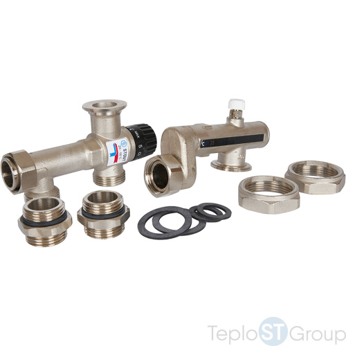 Stout SDG-0120-005010 Stout Насосно-смесительный узел с термостатическим клапаном 20-55°C, без насоса - купить оптом с доставкой по России