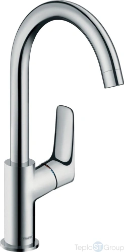 Смеситель для раковины Hansgrohe Logis 210 71131000 поворотный излив, без донного клапана - купить с доставкой по России