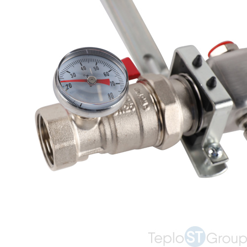 Rommer RMS-3210-000005 Rommer Коллектор из нержавеющей стали в сборе без расходомеров 5 вых. - купить оптом с доставкой по России фото 3