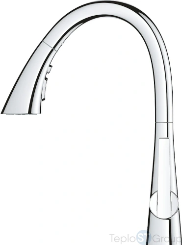 Смеситель для кухни GROHE Zedra New 32294002 с выдвижной лейкой хром - купить с доставкой по России фото 5