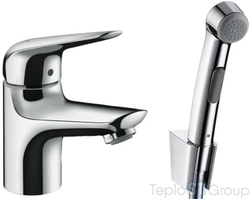 Смеситель для раковины с гигиеническим душем Hansgrohe Novus 71144000 - купить с доставкой по России