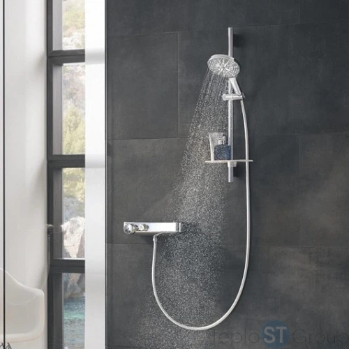 Душевой гарнитур Grohe Rainshower SmartActive 26591000 хром - купить с доставкой по России фото 5