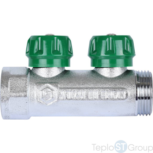 Stout SMB-6850-011202 коллектор регулирующий 1 , 2 отвода 1/2 - купить оптом с доставкой по России фото 4