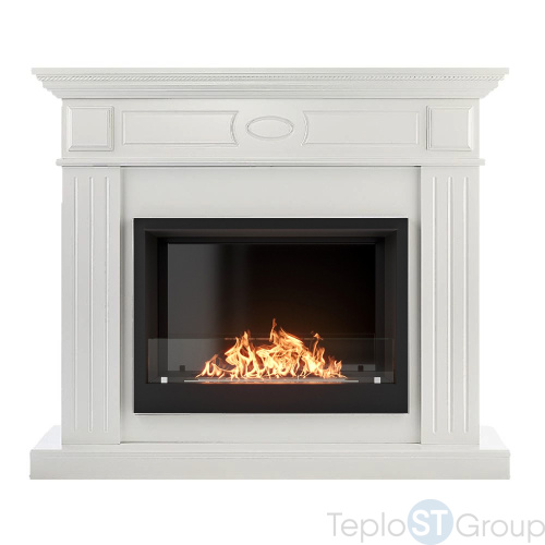 Каминокомплект: Биокамин Firelight BFP/P-2520, портал Bianco 25 белый - купить оптом с доставкой по России