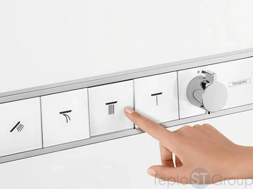 Термостат для ванны Hansgrohe RainSelect 15357000 (внешняя часть) - купить оптом у дилера TeploSTGroup по всей России ✅ ☎ 8 (800) 600-96-13 фото 5