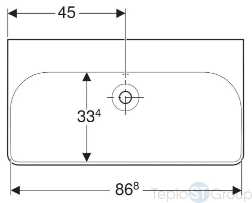 Раковина Geberit Smyle Square 500.250.01.1 - купить оптом у дилера TeploSTGroup по всей России ✅ ☎ 8 (800) 600-96-13 фото 5