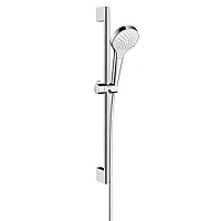 Душевой гарнитур Hansgrohe Croma Select S Vario 26562400 со штангой 65 см, белый/хром - купить оптом у дилера TeploSTGroup по всей России ✅ ☎ 8 (800) 600-96-13