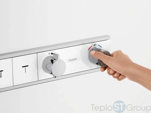 Термостат для ванны Hansgrohe RainSelect 15357000 (внешняя часть) - купить оптом у дилера TeploSTGroup по всей России ✅ ☎ 8 (800) 600-96-13 фото 7