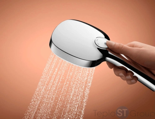 Душевой набор Grohe Tempesta Cube 110 27929003 хром - купить оптом у дилера TeploSTGroup по всей России ✅ ☎ 8 (800) 600-96-13 фото 5