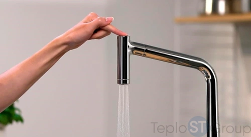 Смеситель для кухни Hansgrohe Metris хром 14820000 - купить с доставкой по России фото 4