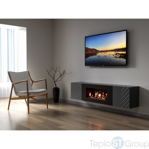 Тумба с биокамином Firelight BFP-P1700V графит - купить оптом с доставкой по России фото 8