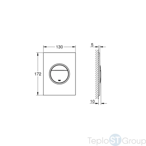 Кнопка смыва Grohe Nova Cosmopolitan S 37601000 хром - купить оптом у дилера TeploSTGroup по всей России ✅ ☎ 8 (800) 600-96-13 фото 3