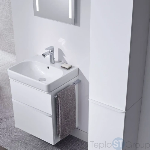 Тумба под раковину Geberit Smyle Square 58x61 500.352.00.1 белый - купить с доставкой по России фото 7