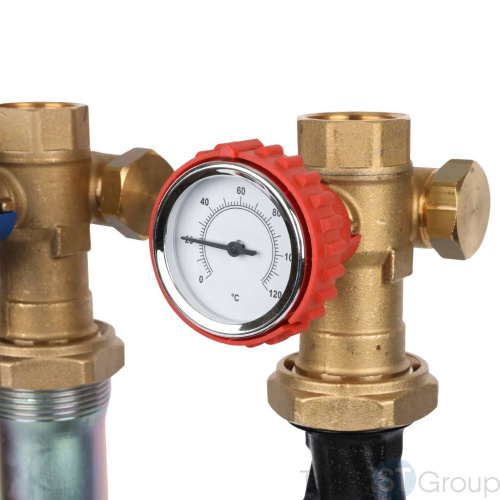 Stout SDG-0003 Насосная группа с 3-х ходовым приводным смесителем 1"с насосом Grundfos UPM3 Hybrid 25-70 - купить с доставкой по России фото 7