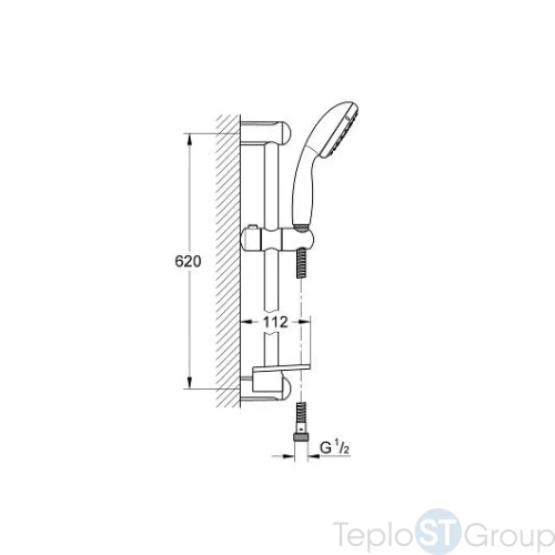 Комплект для ванны Grohe Eurostyle 124416 - купить с доставкой по России фото 3